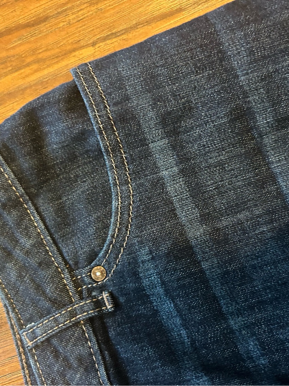 Dark Washed Denim Shorts With Pockets Jean Summer Coast Casual Resort Cruise - Picture 9 of 10